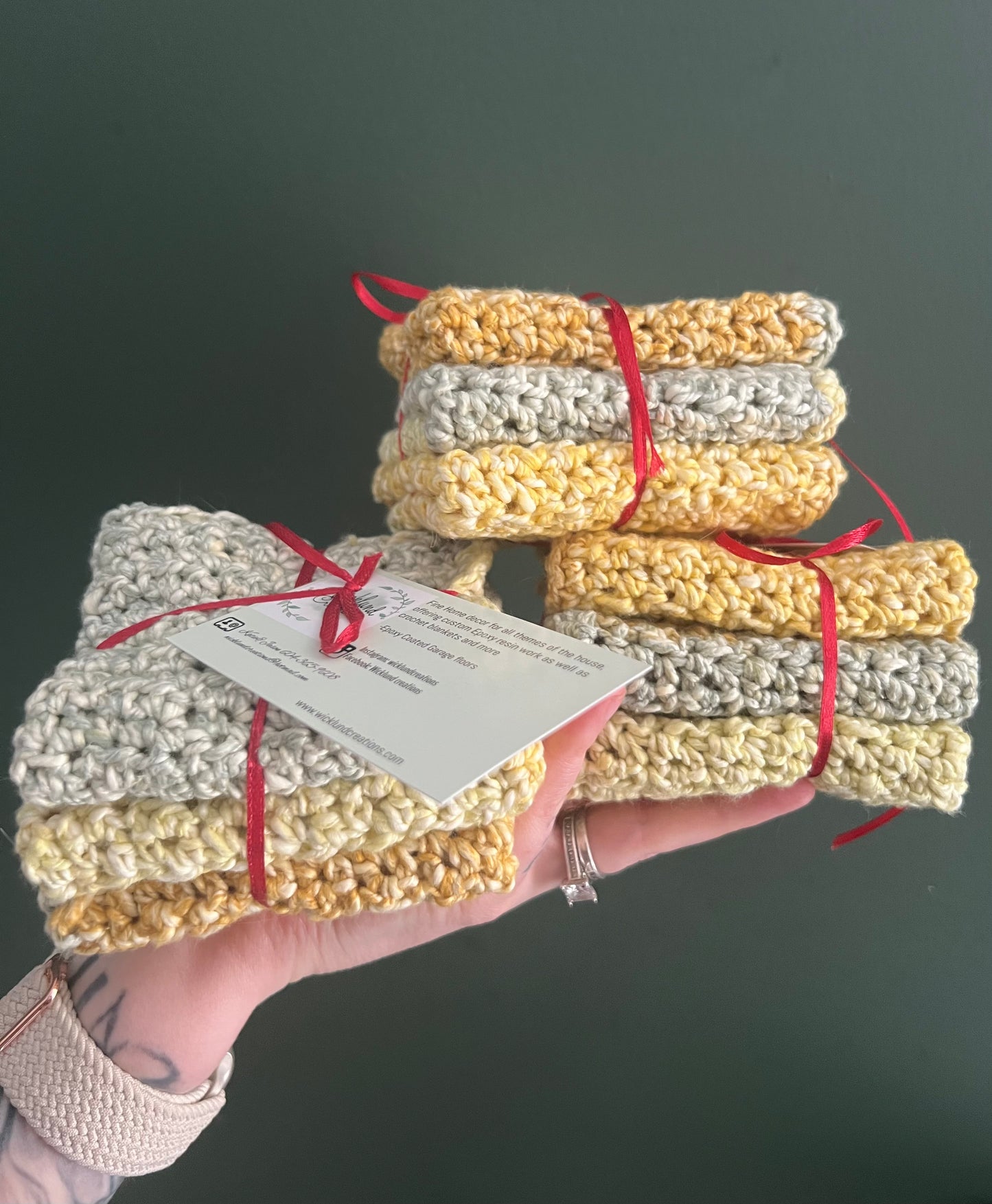 Meadow dishcloths